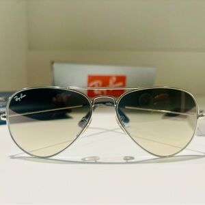 Smokey Grey Ombré Ray Ban Aviators for SMALL faces